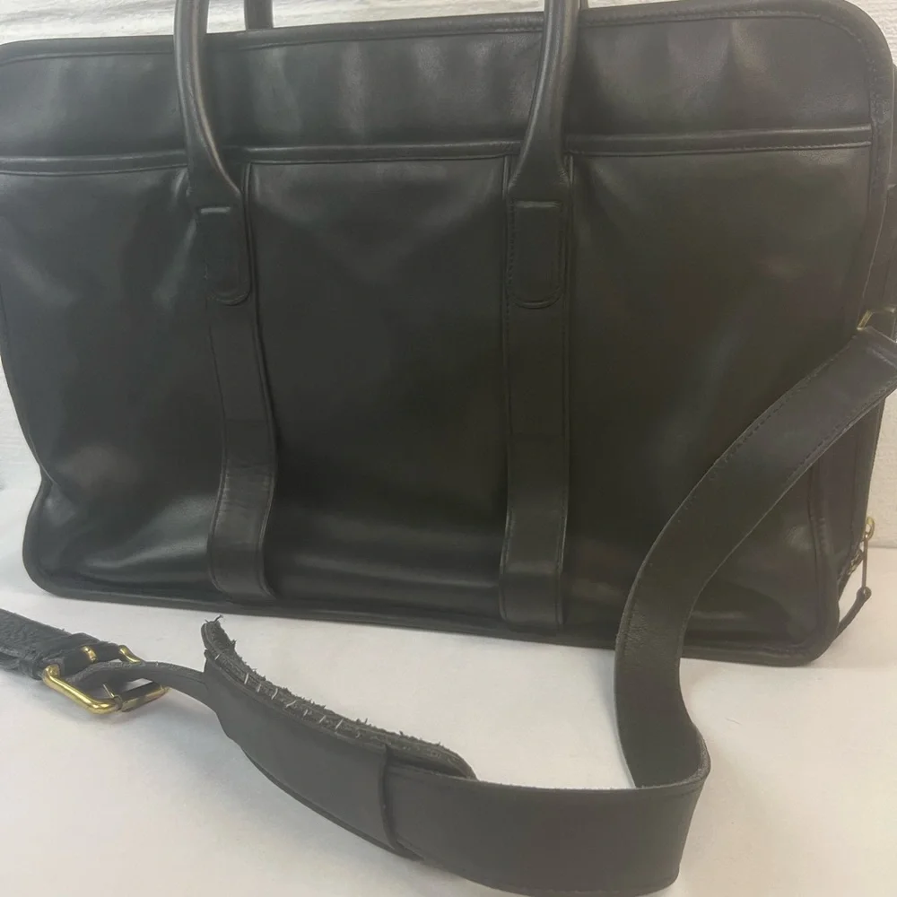 Coach Legacy Black Leather Briefcase 0538